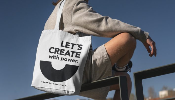 Coopman · Tote bag Let's Create with power