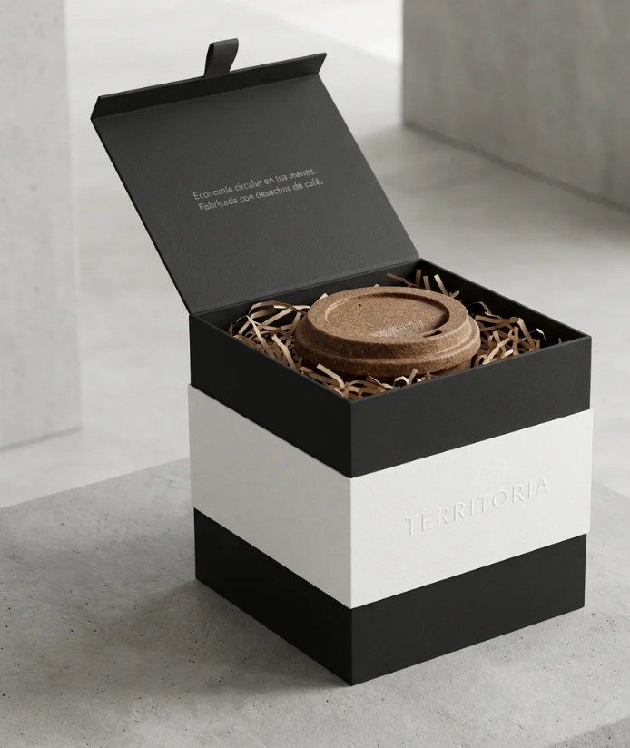 Territoria · Gift sustentable con cerámica de desechos de café